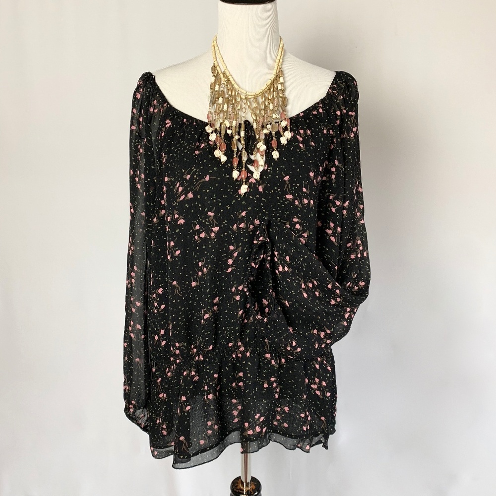 Style & Co long sleeve peasant blouse 22W